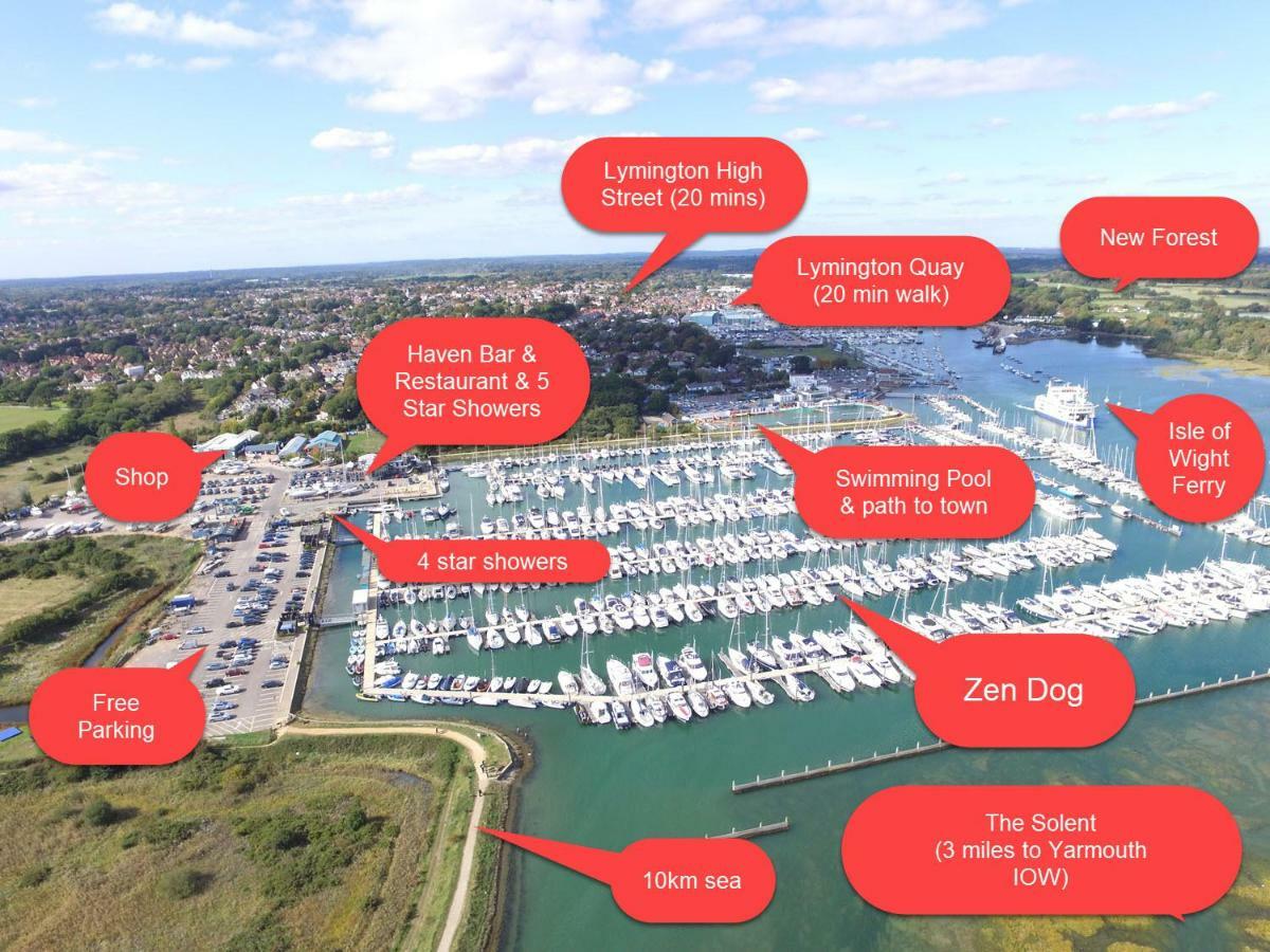 Zen Dog Luxury Motor Yacht Hotell Lymington Exteriör bild